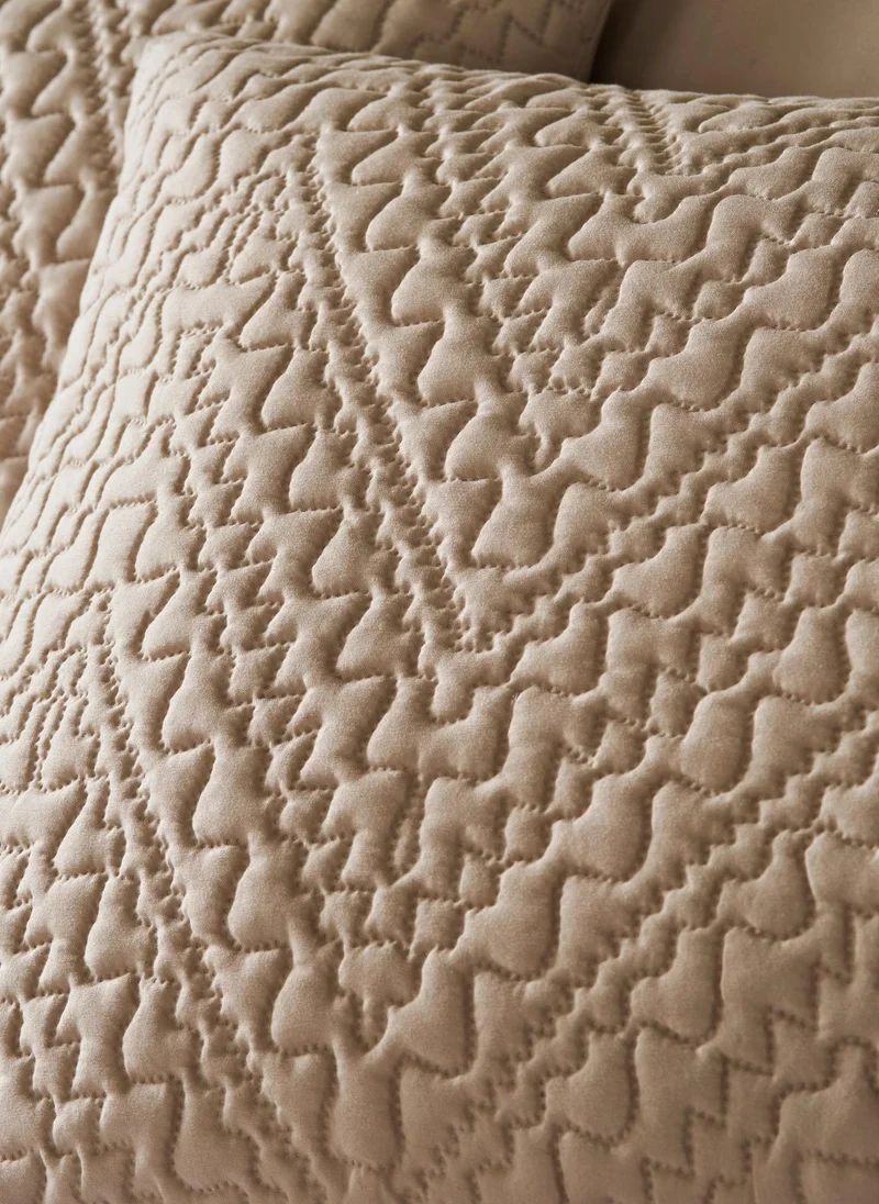 ماتلان Natural Zigzag Quilted Duvet Set